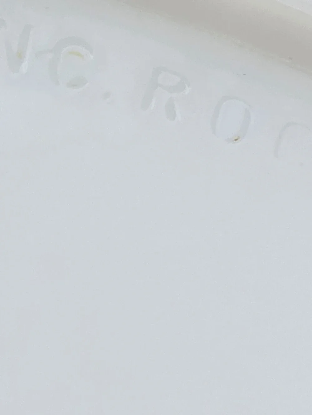 Vintage White Milk Glass Round Platter/dental Tray Ritter Company Rochester Ny